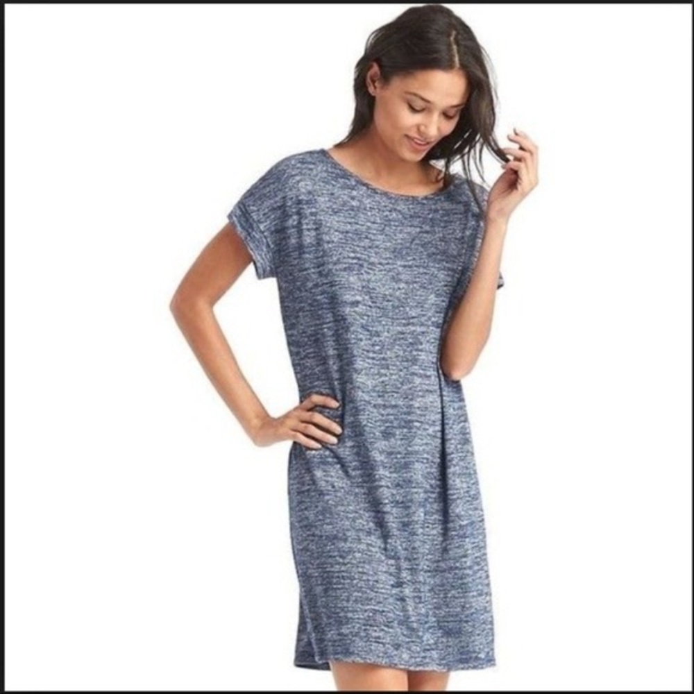 GAP blue softspun knit t-shirt dress